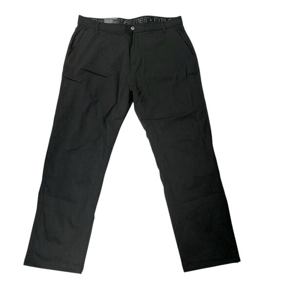 Gerry Venture Fleece Lined Pant Mens 40x32 Black Stretch Warm Comfort Outdoor - Picture 1 of 13